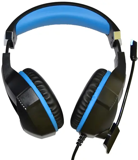 Гарнитура Microlab G7 3.5 мм+USB Black-Blue - фото 2