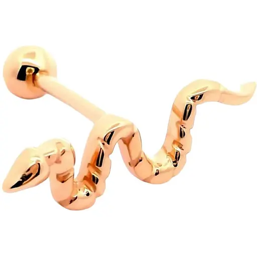 Золотая серьга для пирсинга хеликса Ирий с фианитами. З40075ШТ