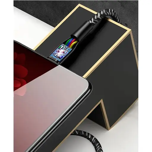 Кабель Usams U41 Braided USB-A to Micro-USB 2A 3m Black [138960] - фото 4