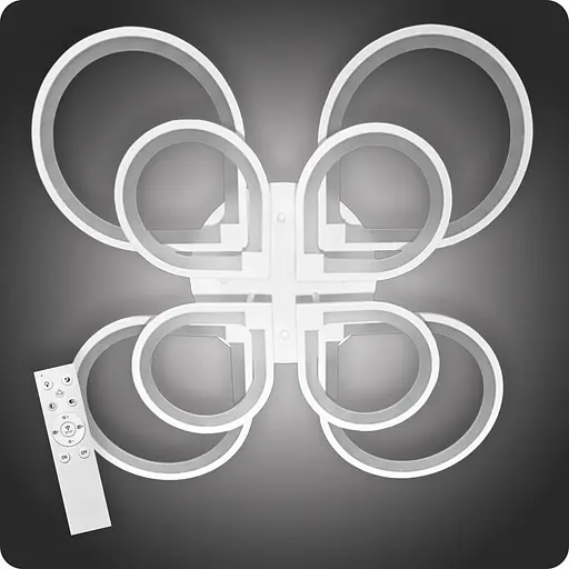 Люстра світлодіодна 517 Light 3color з пультом 264Вт Білий (01006) - фото 2