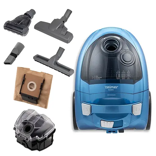 Пылесос Zelmer ZVC032P (мешок/колба, 800 Вт, турбощетка) - фото 2