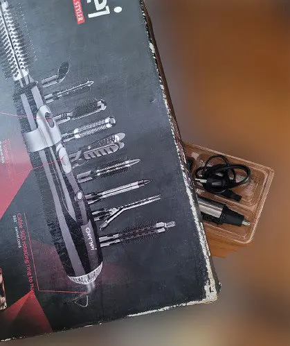 Фен-стайлер Gemei Gm-4833 10 в 1 набір з насадками для укладання волосся - фото 5