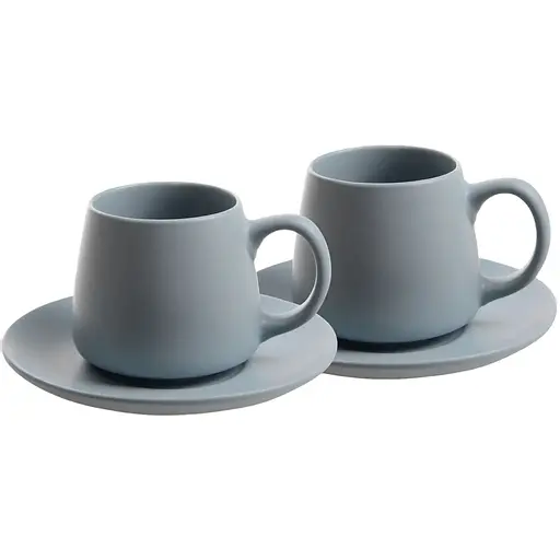 Набір чашок Limited Edition Morning Coffee 2х240 мл з блюдцями порцеляна (RX-N24704)