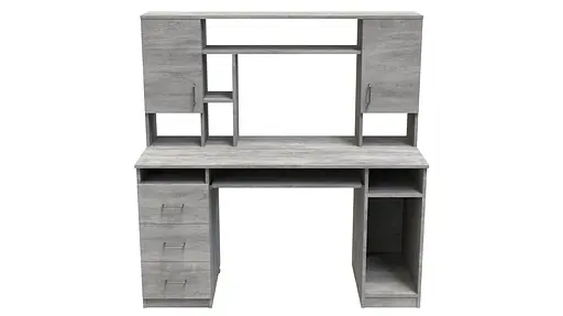 Комп'ютерний стіл Анжело Ferrum-decor 1400x1422x600 ДСП Бетон 16 мм (FRD-104709)