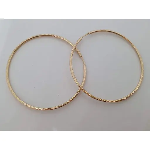 Золоті сережки Favoritum з алмазною гранню. 210001_А - фото 2