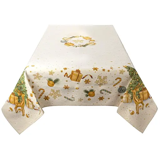 Скатерть Lefard Baloo Lurex Рождественская история 140x260 см (732-379) - фото 3