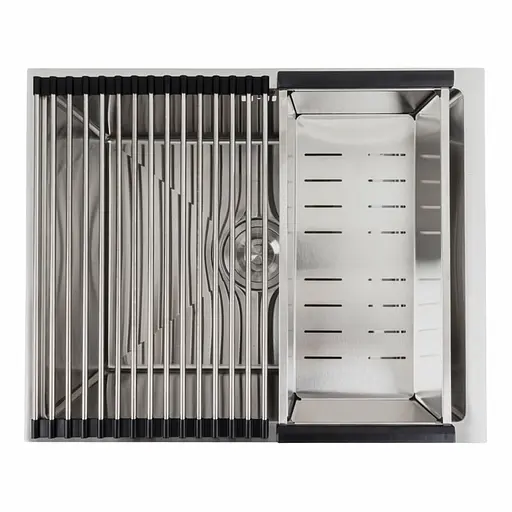 Кухонна мийка нержавійка СМ 54x44 Platinum Handmade (монтаж під стільницю), Нержавіюча сталь - фото 4