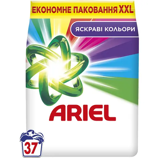 Стиральный порошок Ariel Аква-Пудра Color 37 циклов 5 кг - фото 1