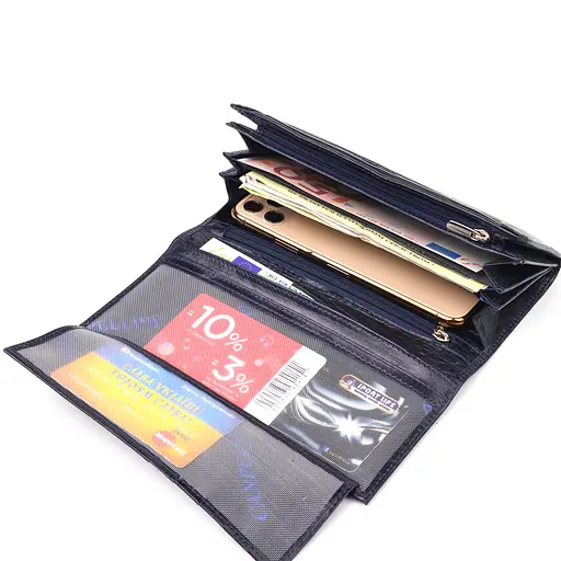 Женский кожаный кошелек Canpellini 19.2х10.2х2.5 см acs0025085 - фото 5