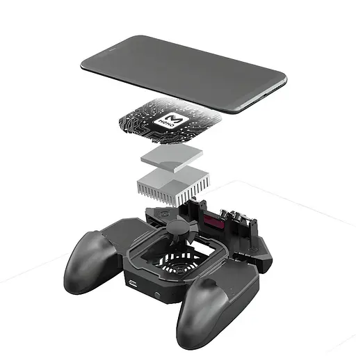 Джойстик для телефону з охолодженням Memo DL88 ігровий контролер тригер Black (18537) - фото 6