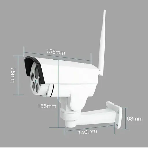 Камера вулична Boavision B989W поворотна PTZ з 5Х наближенням Wifi 5 Мп (100652) - фото 6