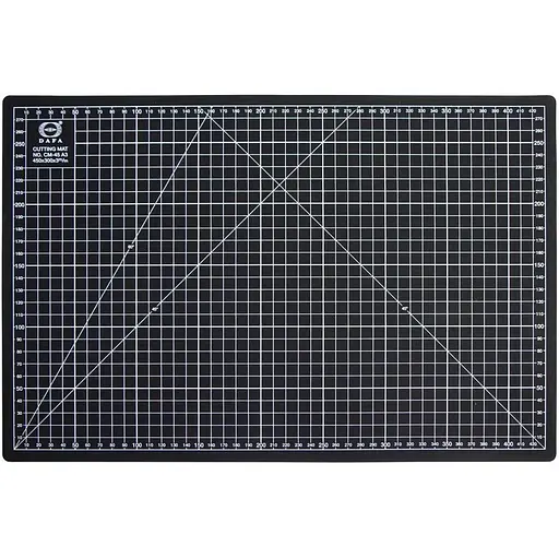 Коврик Dafa самовосстановительный, А2 (600х450х3мм) черный - фото 1