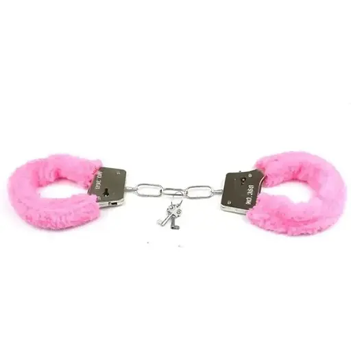 Наручники БДСМ. Металлические наручники с мехом - фото 4