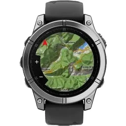 Смарт-часы Garmin Fenix E 47mm AMOLED Stainless Steel with Black Silicone Band 010-03025-02/00 - фото 5
