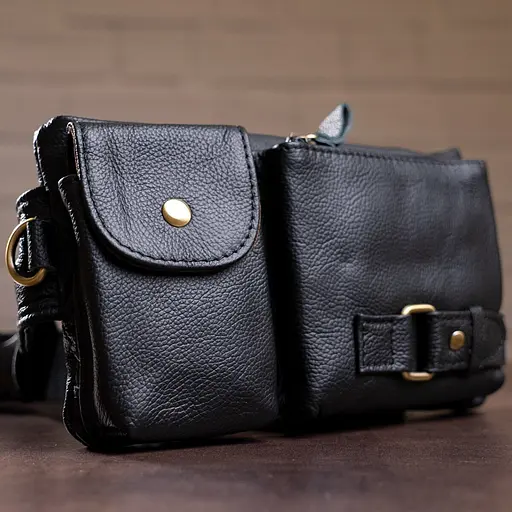 Чоловіча шкіряна сумка Vintage 22х13х3 см sum0012285 - фото 10