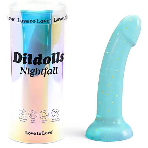 Дилдо з блискітками Love To Love Dildolls - Nightfall - фото 4