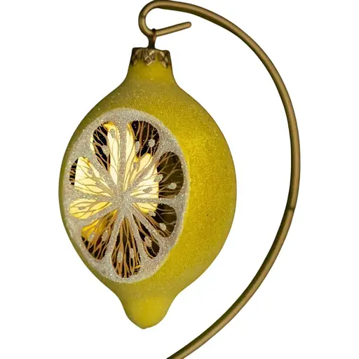 Ялинкова прикраса Різдвяні історії Лимон скло (4820001046298)