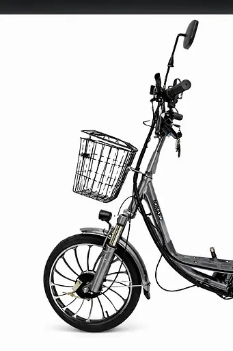 Электровелосипед двухместный MINAKO V4 PRO (750W/60V/26Ah) с задним амортизатором серый графит - фото 4