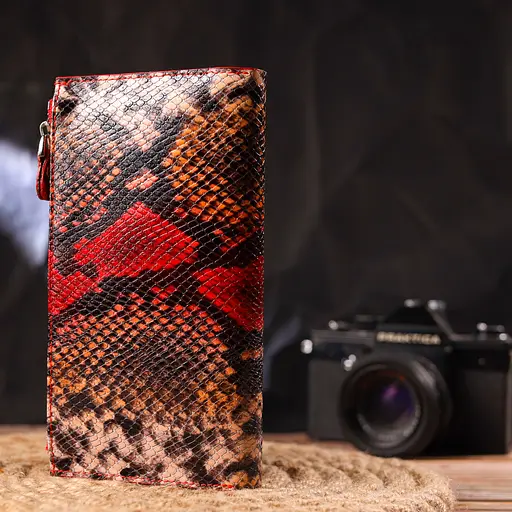 Кожаный женский кошелек Canpellini 10х18.7х2 см acs0025146 - фото 8