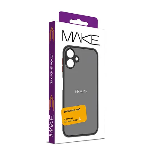 Чохол Make Samsung A06 Frame Black - фото 3