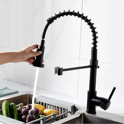 Змішувач для кухні Rea Spring black REA-B4804 Чорний матовий - фото 2