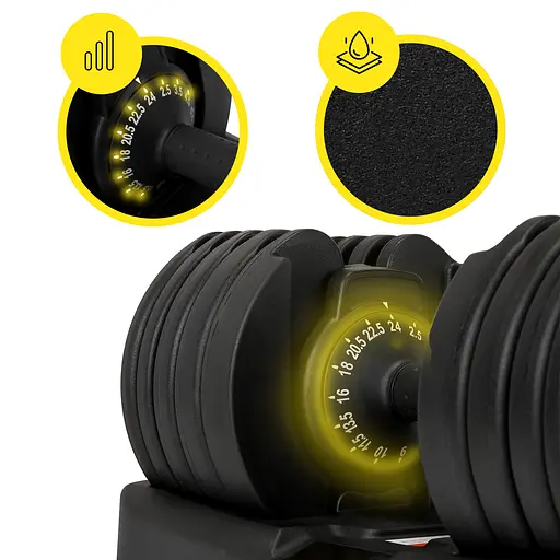 Гантель с регулируемым весом Cornix 2.5-24 кг XR-0405 Black - фото 2