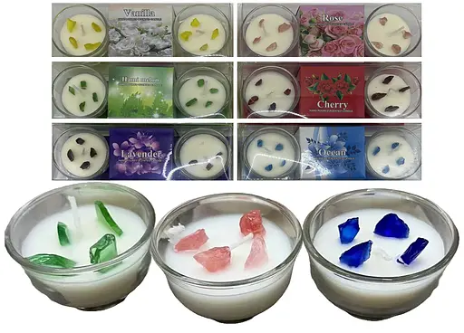 Ароматична свічка у склянці Квіткова, 5 см, 2 шт. в упаковці - фото 2