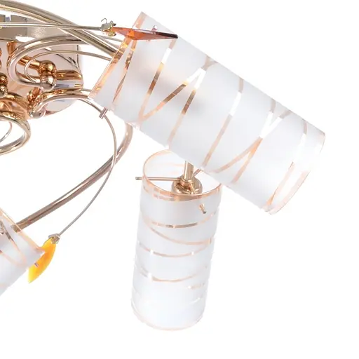 Люстра стельова Brille класична E14 60W G (LK-172C/5) - фото 2