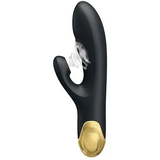 Вібратор з вакуумним стимулятором клітора Pretty Love Royal Pleasure (чорний)
