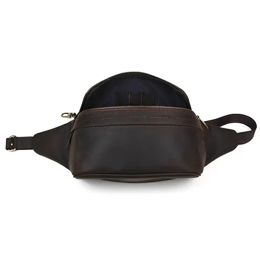 Шкіряна чоловіча сумка на пояс TARWA 30х15х12 см nsa0001221 - фото 6