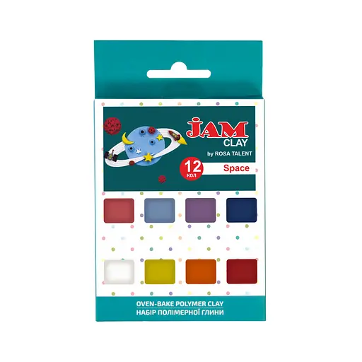 Набір пластики Space 12×20г Jam Clay ROSA Talent [CD] - фото 1