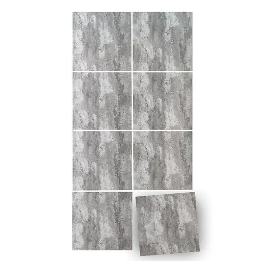 Декоративная ПВХ плита 1,22 м x 2,44 м x 3 мм Платиновый мрамор SW-00001411 - фото 2