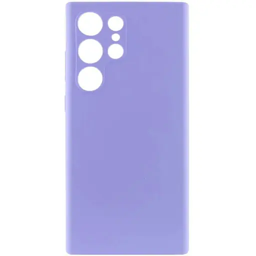 Чохол Lakshmi Silicone Cover Full Camera (AAA) для Samsung Galaxy S24 Ultra Бузковий / Dasheen