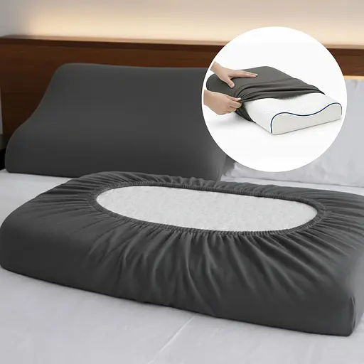 Набір наволочок Ideia для ортопедичних та анатомічних подушок 60х40х16 см 2 шт. темно-сірий (8-36301*003) - фото 9