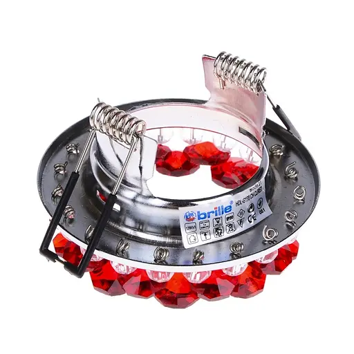 Світильник точковий Brille декоративний HDL-G198 CH CL/RED MR16 L13-059 - фото 3