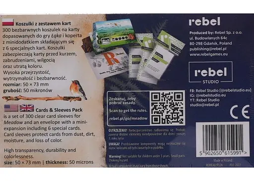 Аксесуар Ігромаг Набір із 6 промо карт і протекторів для базової гри Левада (Meadow Cards & Sleeves Pack) англ. - фото 3