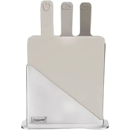 Набір обробних дощок Maestro MR-1789 на підставці 3 шт. Сірий - фото 1