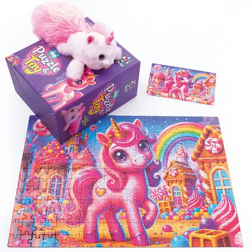 Пазли De.tail. Рожевий єдиноріг 260 деталей (DT200-10) - фото 2
