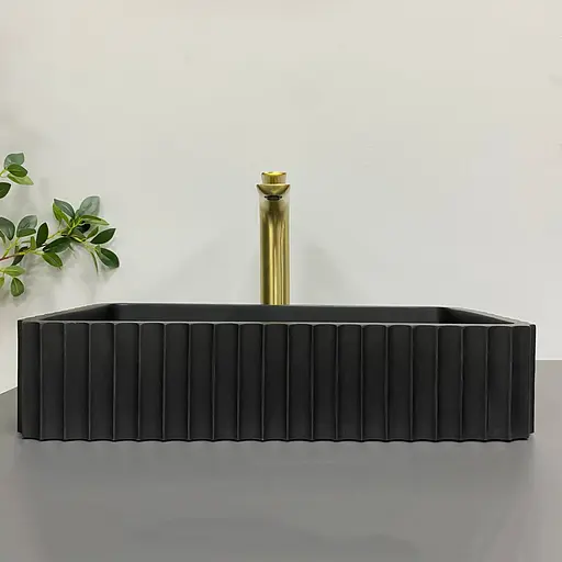 Умивальник VBI Florentia black matt накладний VBI-015001, Чорний матовий - фото 4