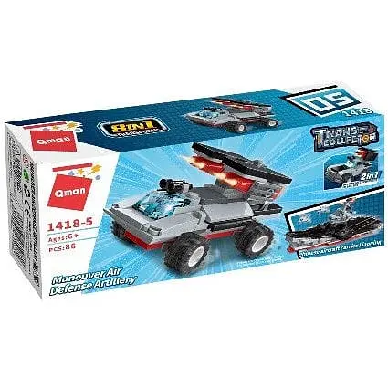 Детский конструктор Военный транспорт Qman 1418Q-1-8 Артиллерия обороны - фото 1