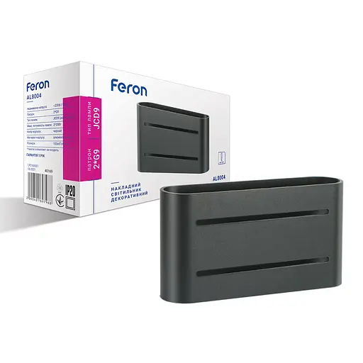 Бра Feron AL8004 під лампу чорний - фото 1