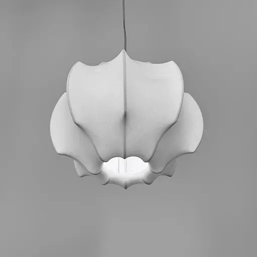 светильник с белым абажуром 50х45 см в стиле Wabi-sabi | Ст. PLP 05-500*450 Line F - фото 3