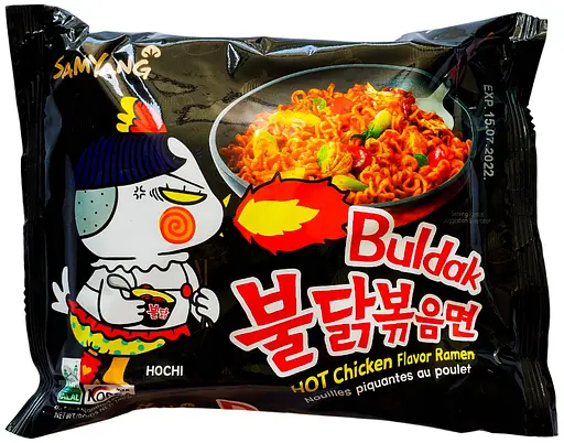 Локшина рамен Samyang Buldak Original Hot Chicken Flavor Ramen Булдак Оригінальний, з гострою курією 140 г
