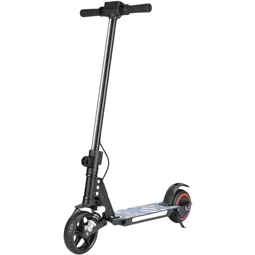 Детский Электросамокат E-Scooter ES3 LED + амортизатор Черный