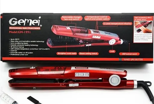 Випрямляч ProGemei GM-1991 із зволоженням та з турмаліновим покриттям 65 Вт - фото 8