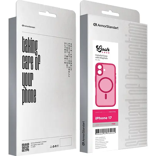 Чохол ArmorStandart Lush MagCase для Apple iPhone 17 Pink (ARM87484) [147205] - фото 3