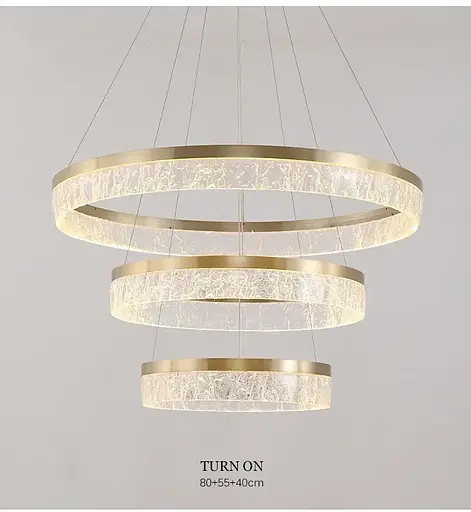 Светодиодная люстра 3 Сестры PJ899 (55см) Коричневая - фото 6