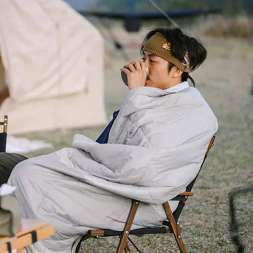 Спальный мешок с подушкой Naturehike NH22MSD01 (220 x 80 см) Серый - фото 6