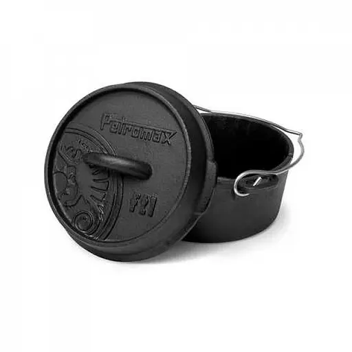 Котелок-жаровня чугунная Petromax Dutch Oven ft1 плоское дно 0.9 л (1017-ft1-t) - фото 2