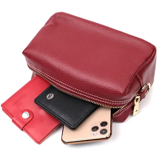 Кожаная сумка женская Vintage 19х11х9 см sum0024795 - фото 5